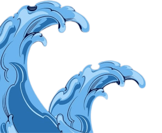 Decorative wave corner