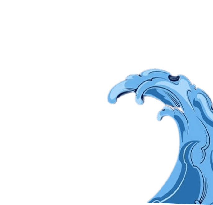 Decorative wave corner