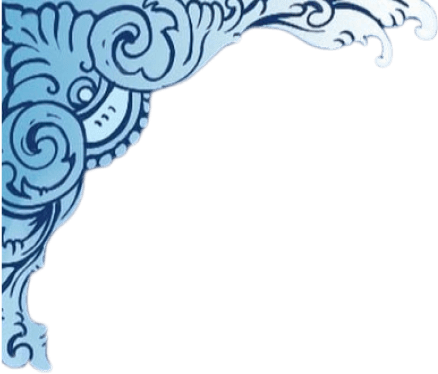 Decorative coral and wave motif